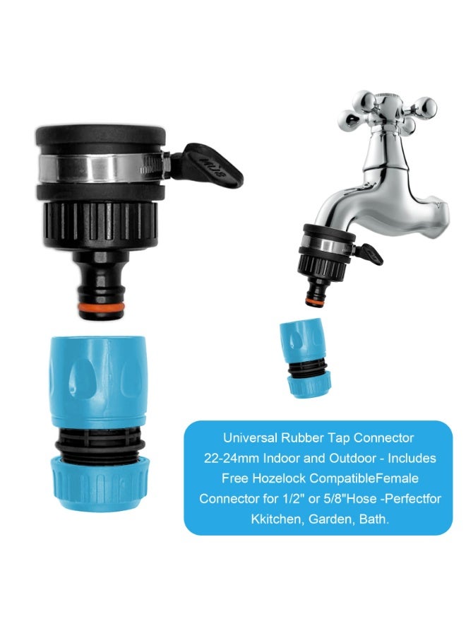 سانموجيد موصل صنبور مطاطي عالمي مع محول خرطوم، 22-24 مم داخلي وخارجي - Image 2