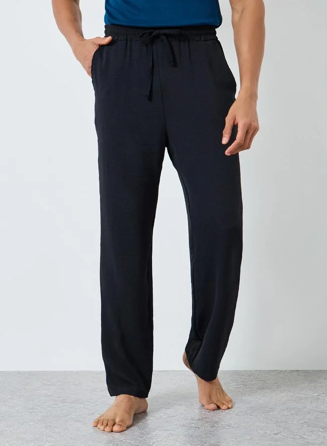 Styli Men Textured Pyjama With Drawstring