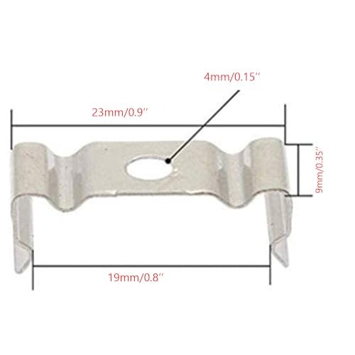 Traovien T5 LED Light Bulbs 20pcs Clips Holder Bracketr for Lamp Socket Shop Light Fixture, Led Ceiling Lamp (23mm/0.9inch,Suitable for T5 Lamps) - Image 5