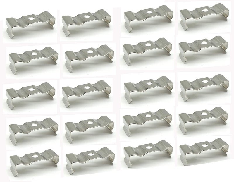 Traovien T5 LED Light Bulbs 20pcs Clips Holder Bracketr for Lamp Socket Shop Light Fixture, Led Ceiling Lamp (23mm/0.9inch,Suitable for T5 Lamps) - Image 1