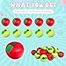 Chalyna 30 Pieces Fruit Stress Ball Red and Green Fruit Stress Relief Squeeze Balls Squeeze Finger for Adults Finger Exercise Reward Gifts Supplies28 Inch - Image 4