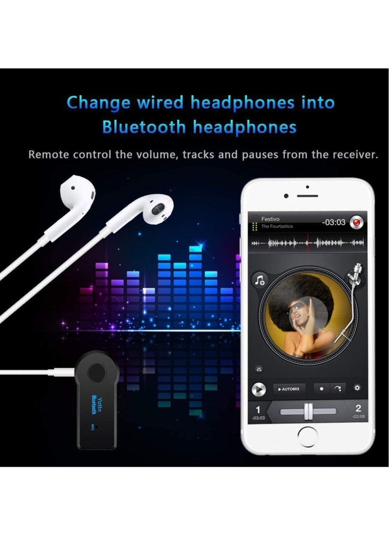 ELTRAZONE Bluetooth Music Audio Stereo Adapter Receiver for Car AUX IN Home Speaker MP3  - Image 4