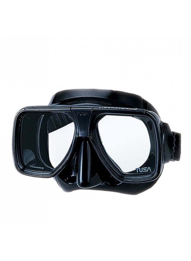 TUSA TM-5700 Liberator Plus Scuba Diving Mask, Black/Black, One Size - Image 1