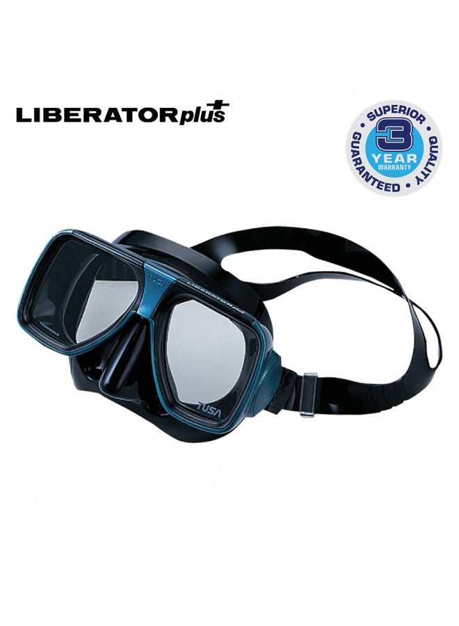 TUSA TM-5700 Liberator Plus Scuba Diving Mask, Black/Black, One Size - Image 2