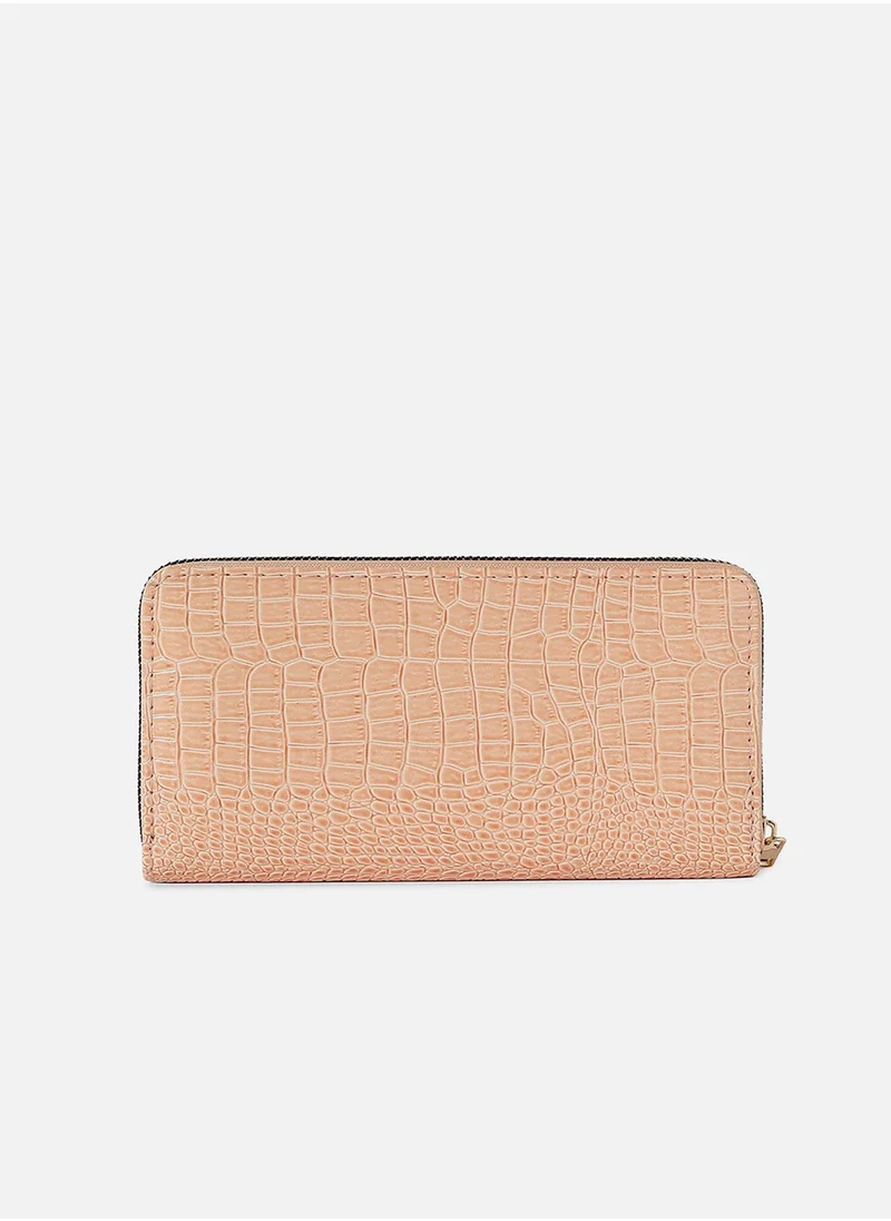 Haute Sauce Pink Textured Vegan Leather Wallet