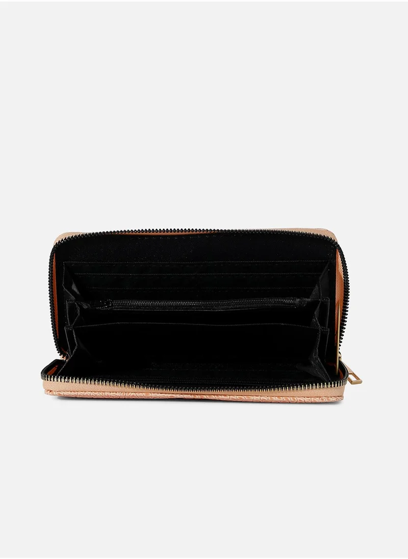 Haute Sauce Pink Textured Vegan Leather Wallet