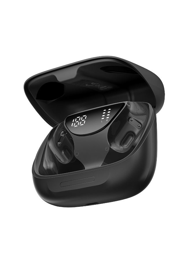 Blackview AirBuds 200 IP68 Waterproof AI-powered ENC Bluetooth 5.4 Open-ear OWS Earbuds Eclipse Black. - Image 5