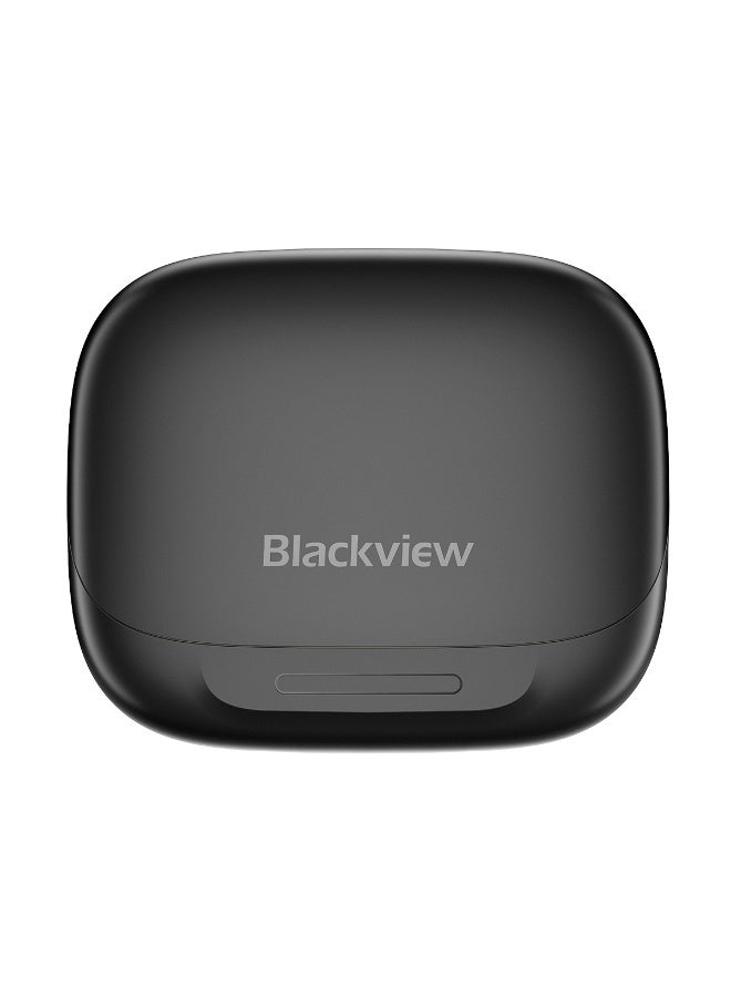 Blackview AirBuds 200 IP68 Waterproof AI-powered ENC Bluetooth 5.4 Open-ear OWS Earbuds Eclipse Black. - Image 1