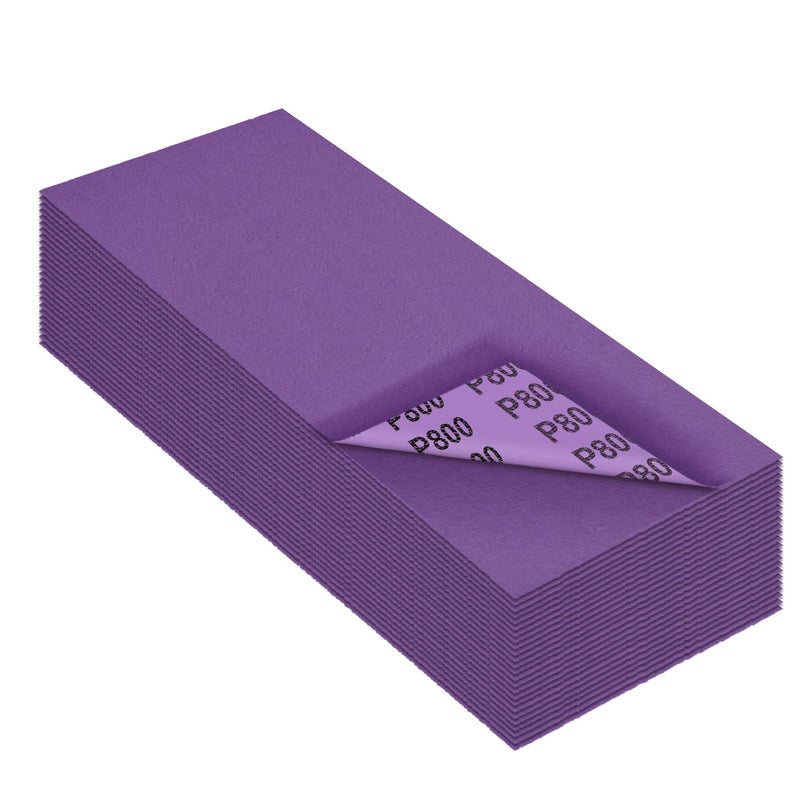 MAXMAN Sandpaper 800 Grit,Wet Dry Sanding Sheets,High Performance Ceramic Abrasive Sand Paper for Wood Furniture Finishing,Metal Grinding,Automotive Polishing,9 x 3.6 Inch,25-Pack - Image 1