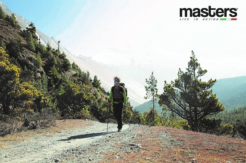 Masters Trekking Poles Ranger (Blue) – Alu 5083 Aluminum Hiking Poles, Adjustable 115–140 cm (70 cm Collapsed), Band Automatic Lock System, Clamper Adjustment, Carbide Tips, Durable 286g Trekking Poles for Hiking & Outdoor Adventure - Image 3
