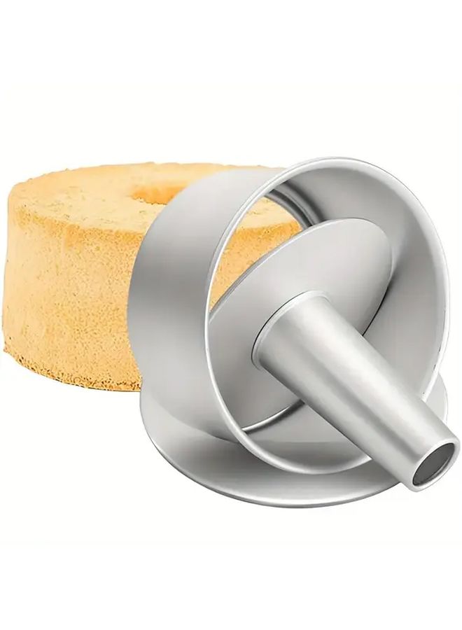 8 Inch Heavy Duty Angel Food Cake Pan Removable Loose Bottom Anodized Aluminum - Image 1