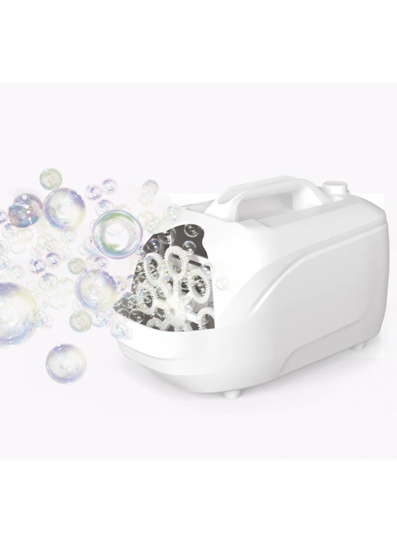 Kids Suitcase Shape Electric Bubble Blower White - Image 2