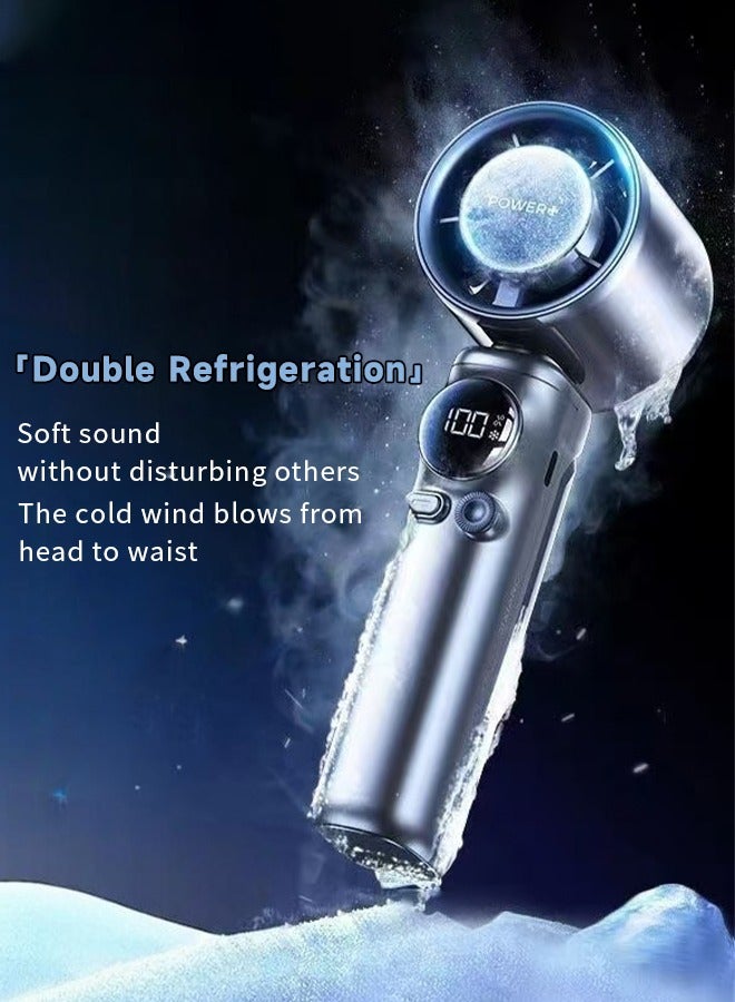 عام مروحة يدوية قابلة للطي خارجية معلقة برقبة ثلجية مضغوطة بمنفذ USB للتبريد - Image 4