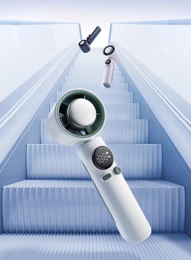 عام مروحة يدوية قابلة للطي خارجية معلقة برقبة ثلجية مضغوطة بمنفذ USB للتبريد - Image 5