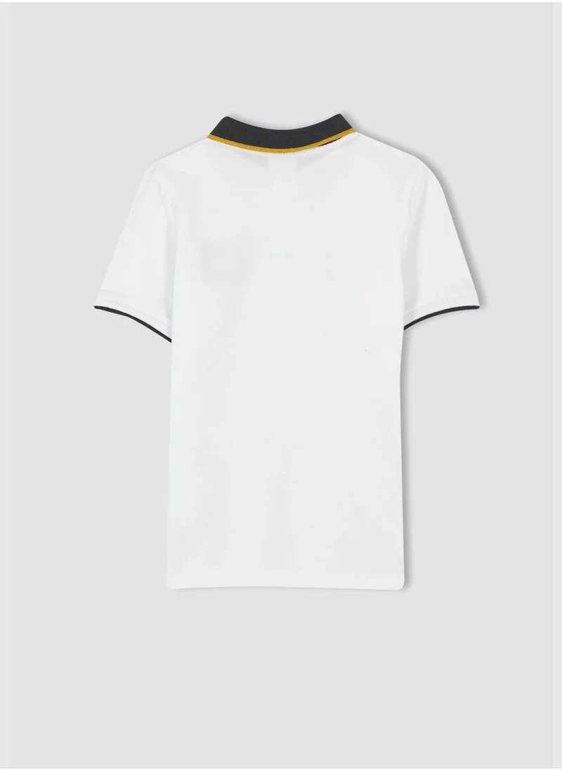 DeFacto Regular Fit Shirt Collar Short Sleeve T-Shirt