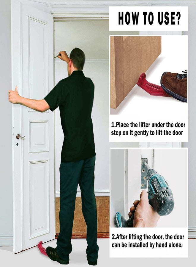 POCORO Drywall Panel Lifter, Door Hanging Tool, Multifunctional Drywall Installation Tool, Edge Rasp, Bottle Opener - Image 4