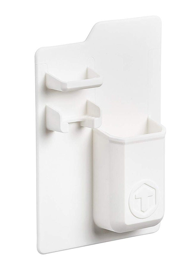 NIBEMINENT Wall Sucker Toothbrush Holder White - Image 1