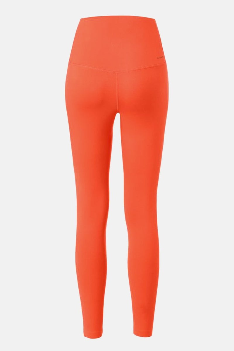 Tchibo Women Sportswear Fit Solid Pull On Yoga Leggings, Orange - Image 3