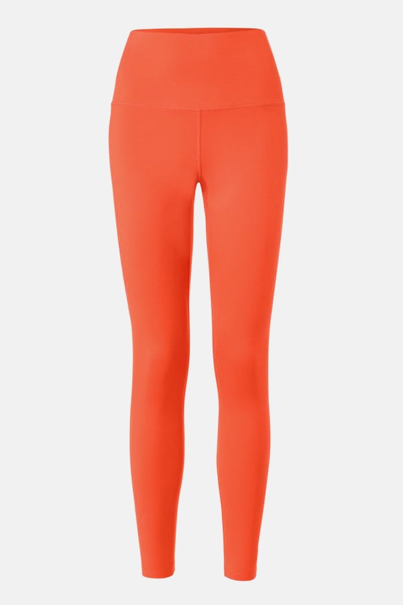 Tchibo Women Sportswear Fit Solid Pull On Yoga Leggings, Orange - Image 2
