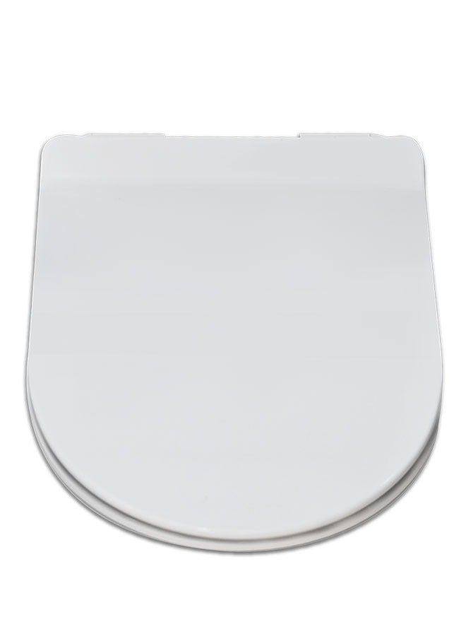 B Bagno Ultra-Slim Soft Close Toilet Seat Cover Wc White Lid - Image 3