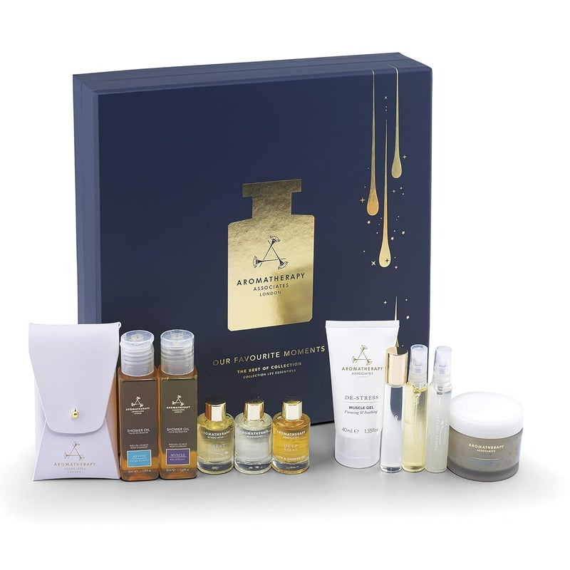 Aromatherapy Associates Our Favorite Moments Luxurious Gift Collection of Bath and Shower Oils Mists Roller Balls and Body Oil Made with Premium Essential Oils for Relaxation 1 count - Image 1