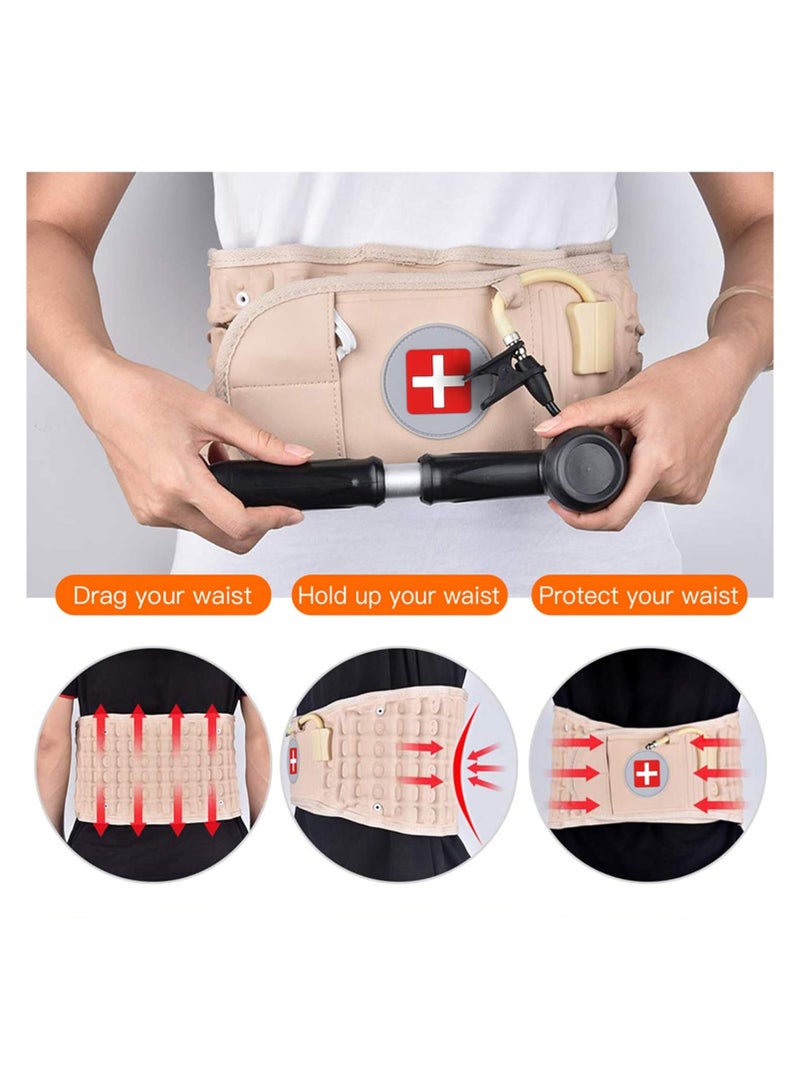 Inflatable lumbar belt backrest decompression belt for waist decompression straps can relieve back pain reduce muscle fatigue - Image 2