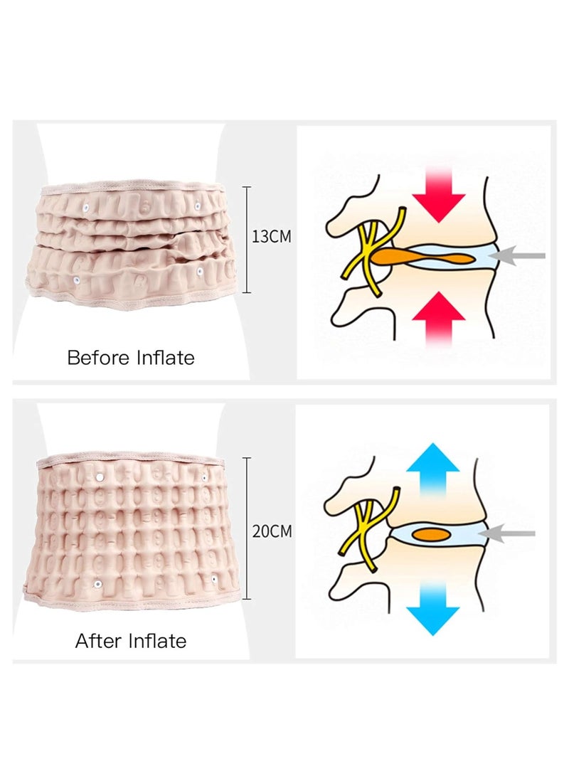 Inflatable lumbar belt backrest decompression belt for waist decompression straps can relieve back pain reduce muscle fatigue - Image 3