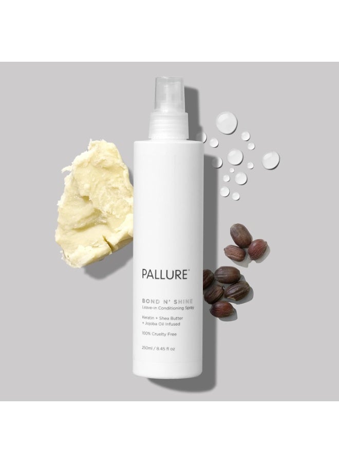Pallure Bond N' Shine Leave-In Conditioning Heat Protecting Spray To Detangle, Strengthens, Repair Dry, Damaged Frizzy Hair, 250 ml  - Image 2
