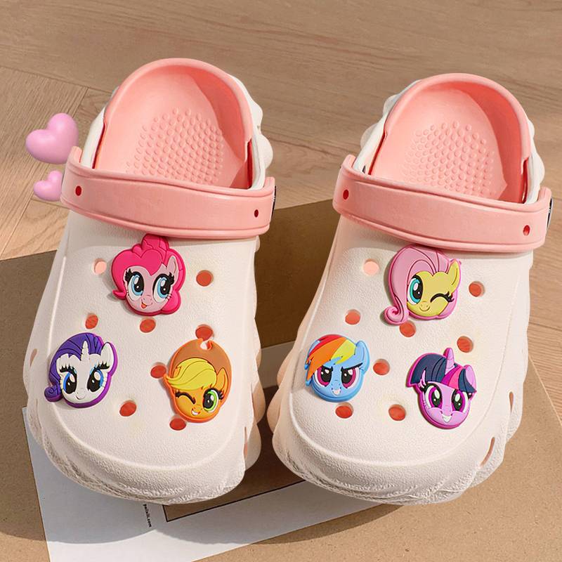 Pony Polly 30-39 Yards Girls Ladies Hole Shoes Cartoon Non-Slip Soft Bottom Beach Shoes Parent Shoes - Image 4