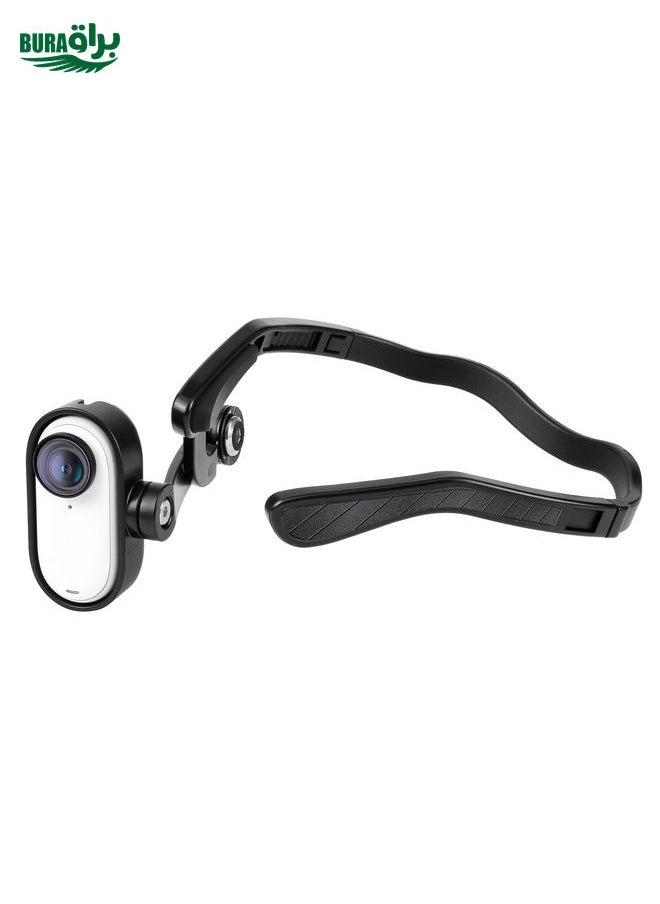 BURAQ For Insta360 GO 3 / GO 3S PULUZ Magnetic POV Holder Head Mount (Black)  - Image 2