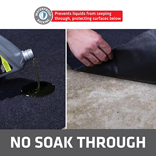 Drymate XL Oil Spill Mat (36" x 59"), Premium Absorbent Oil Pad, Reusable, Washable, Durable, Waterproof Backing Contains Liquids, Protects Garage Floor Surface (USA Made) - Image 3