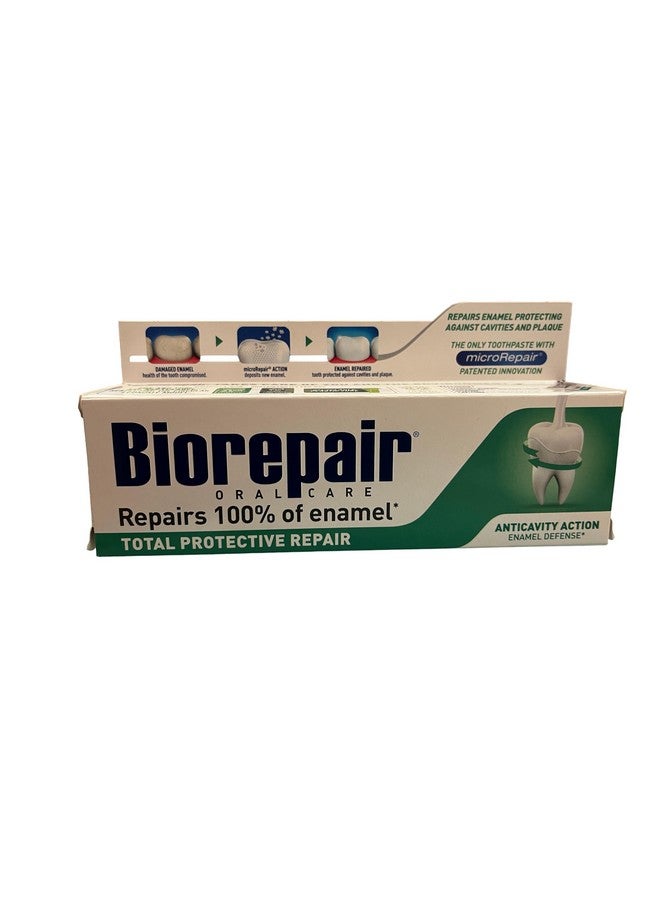 Biorepair: "Total Protective Repair" Toothpaste with microRepair, New Formula - 2.5 Fluid Ounce (75ml) Tubes (Pack of 3) [ Italian Import ] - Image 1