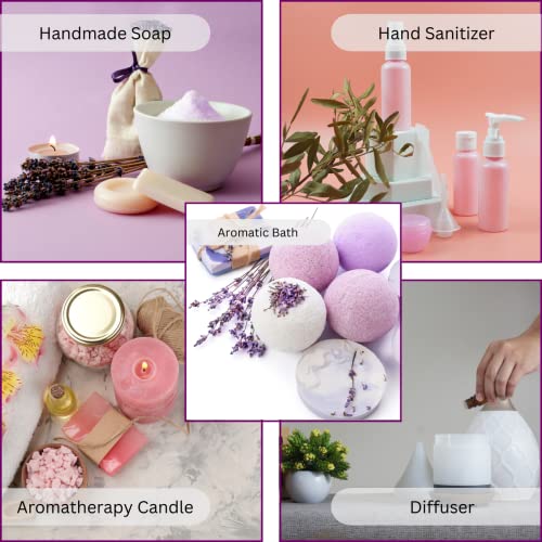 Exotic Aromas Essential Oil Lavender, Rose, Tea Tree, Jasmine, Ylang Ylang, Orange, Lemongrass, Peppermint, Rosemary, Pure & Natural (Pack of 9) - Image 5