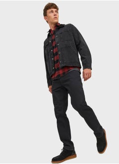 JACK & JONES Jjiclark Jjeven Rinse  Wash Straight Fit Jeans  - Image 3