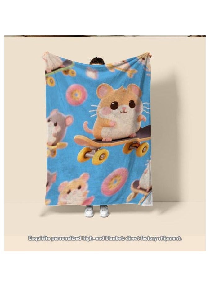 general Flannel thin blanket (warm and comfortable, suitable for sleep, gaming, dust removal and sandproof) 150cm*200cm - 1056 - Image 3