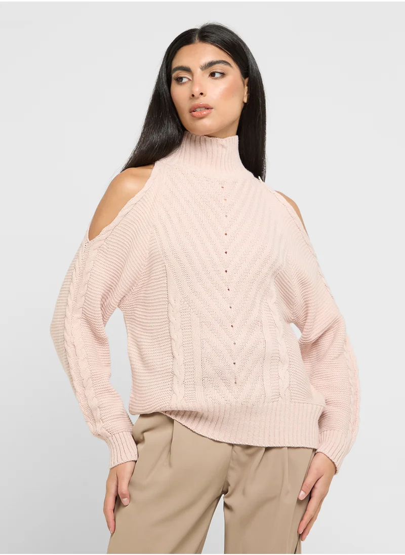 ELLA Cold Shoulder Sweater