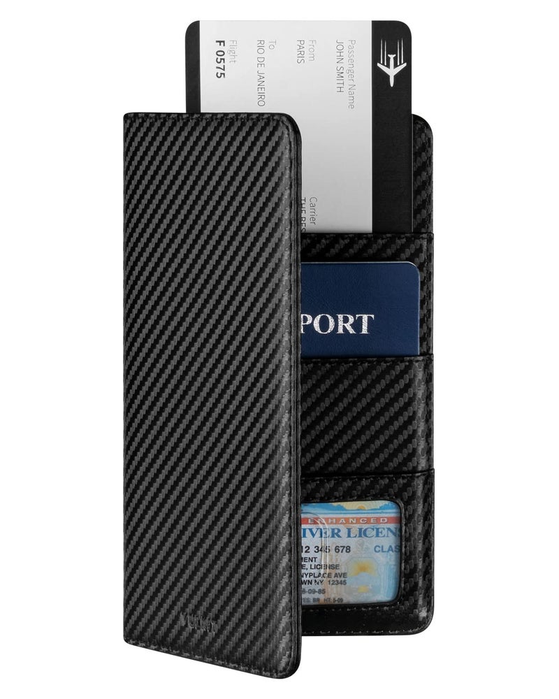 VULKIT VULKIT Passport Holder Wallet RFID Blocking Travel Wallet for Men & Women  - Image 1