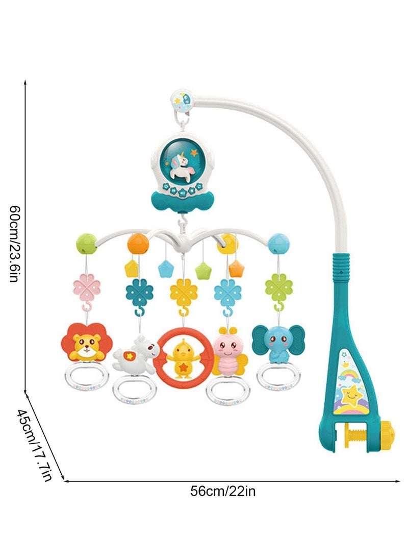 Baby Bed Mobile, 3 in 1 Cot Bed Toy Mobile with Music Box and Baby Projector, Removable Rotating Sensory Toy for Babies, Boys, Girls, Kids, Attach to the Crib  - Image 4