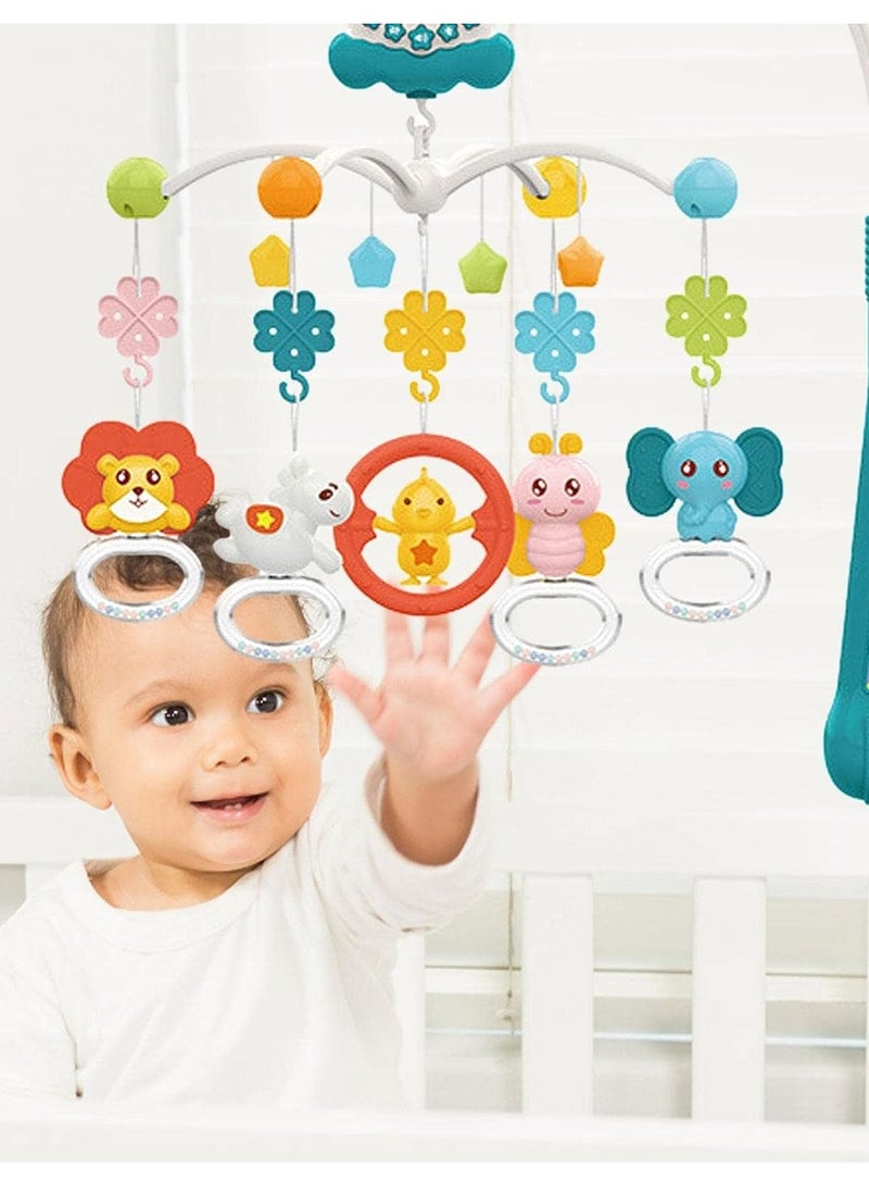 Baby Bed Mobile, 3 in 1 Cot Bed Toy Mobile with Music Box and Baby Projector, Removable Rotating Sensory Toy for Babies, Boys, Girls, Kids, Attach to the Crib  - Image 3