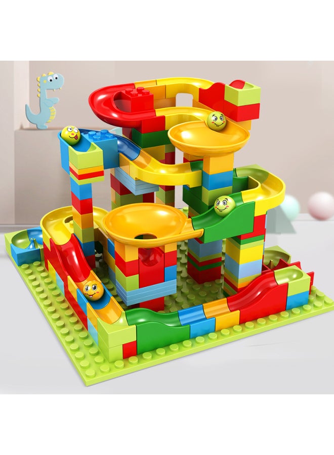 Children's Building Blocks Toy Assembled Educational Boys 3 To 6 Years Old Multifunctional Size Particles Slide Enlightenment Intelligence Development-Color:Variety Slide 176 Particles Free 2 Base Plates  - Image 2