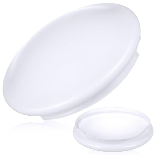IWOWHERO Flush Mount Ceiling Light Covers Plastic Mushroom Light Shade Replacement Frosted Lamp Dustcovers for Wall Sconce Chandelier Fixtures 786X255inch - Image 1