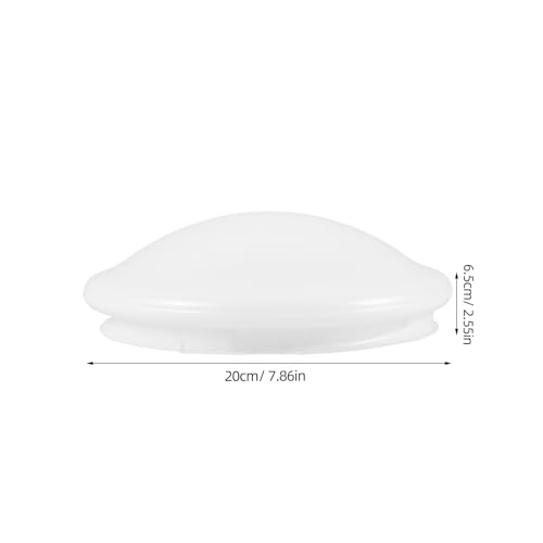 IWOWHERO Flush Mount Ceiling Light Covers Plastic Mushroom Light Shade Replacement Frosted Lamp Dustcovers for Wall Sconce Chandelier Fixtures 786X255inch - Image 3
