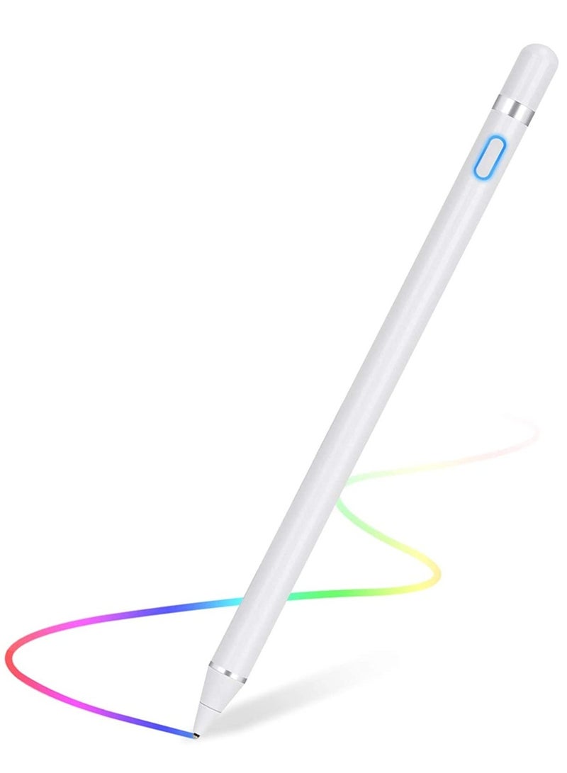 إلترازون Stylus Pen for Touch Screens Rechargeable 1.5mm Fine Point Active Capacitive Stylus Smart Pencil Digital Compatible iPad and Most Tablet DRB001 - Image 1
