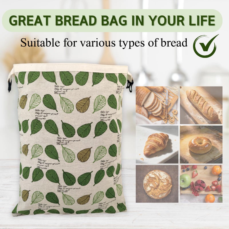 BYTTME 2 Pack Beeswax Bread Bags for Homemade Bread with Zipper, Large 13x17'' Reusable Beeswax Sourdough Bread Storage Bag, Keep Loaves Fresh Longer, Freezer Safe & Airtight, Natural, Zero Waste - Image 5