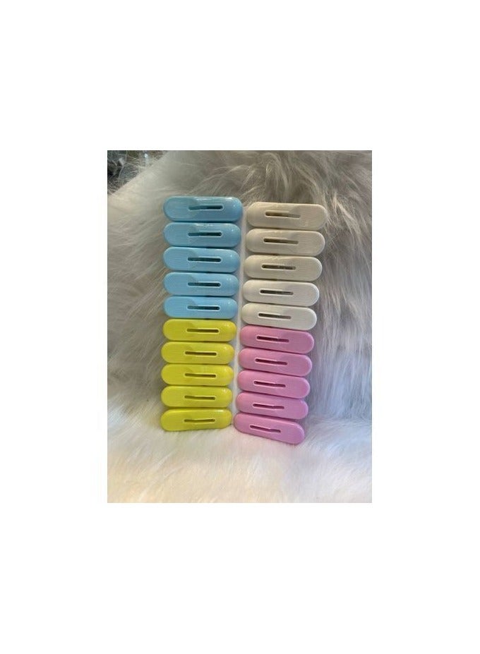 Plastic Clothes Tweezers Set - 16 Pieces - Image 2