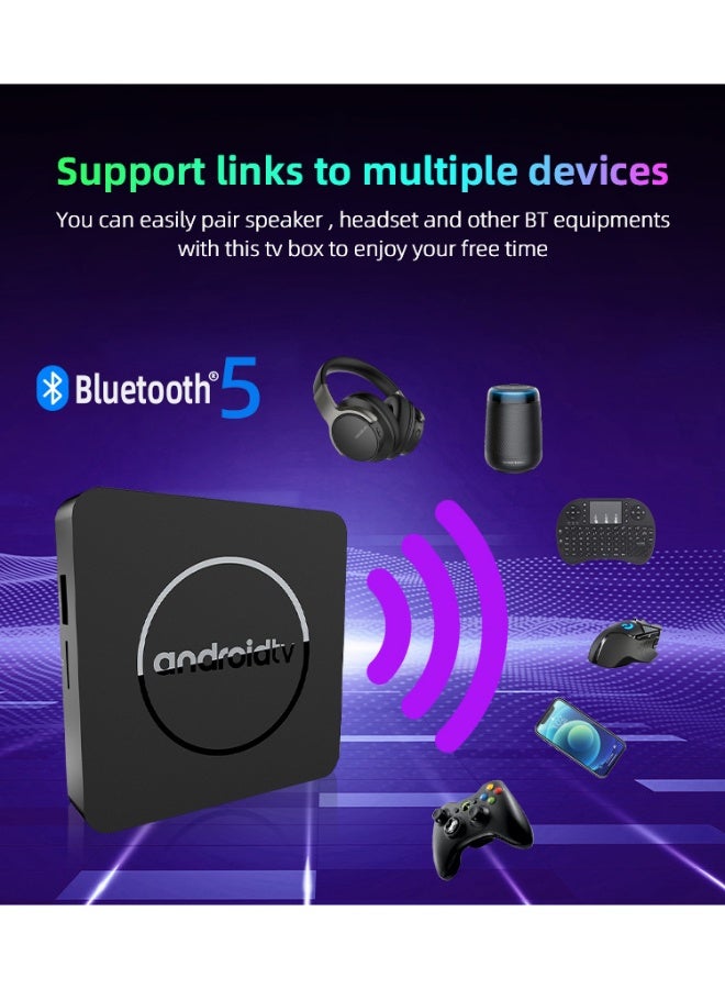 Android 14 TV BOX,、 Smart TV Box, Network Set-Top Box, Streaming Media Players，Support voice remote control - Image 5