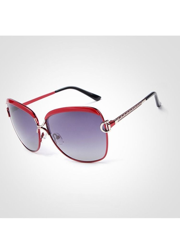 HDCRAFTER Women's Oversized Frame Polarized UV Imitation Sunglasses - Image 4