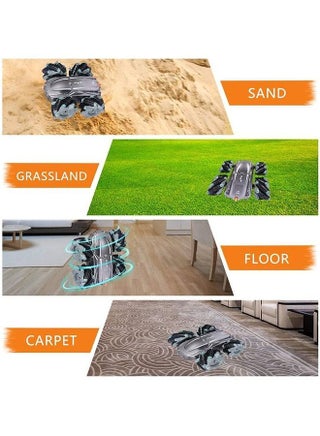 لعبة سيارة RC مزدوجة الوجهين سيارة حيلة 2.4G دوران 360 درجة والانجراف 4WD سيارة تحكم عن بعد لجميع التضاريس مع مصابيح أمامية سيارات ألعاب هدايا للأطفال فوق - view 3
