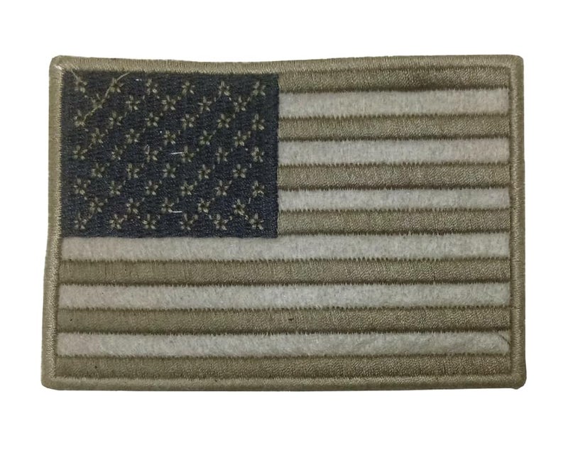 Generic American Flag (US) Applique Embroidered Sew-on Patch ; Size: 9.3cm x 6.5cm for Jackets, Bags, Caps, T-Shirts, Jeans, Outdoor Clothing (1 Piece). (Code: MBX-18) - Image 1