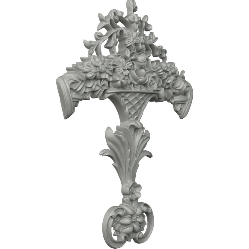 Ekena Millwork 9"W x 12 1/8"H x 1 1/4"P Lunel Center Onlay - Image 2